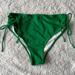 Cupshe Vibrant Green Bikini Bottom with Side Ties